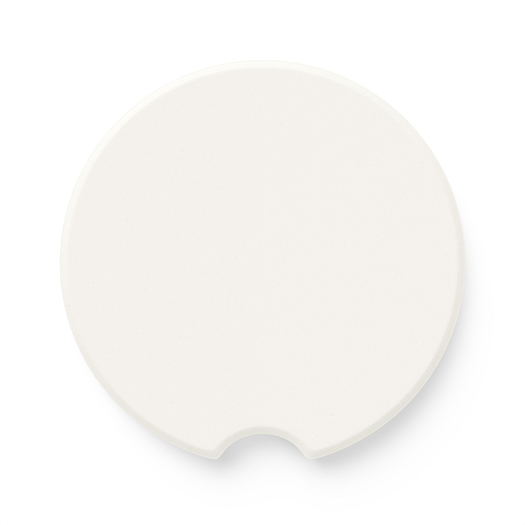 Soapstone Car Coaster — Monogrammed “BU” with Fairy & Crescent Moon
