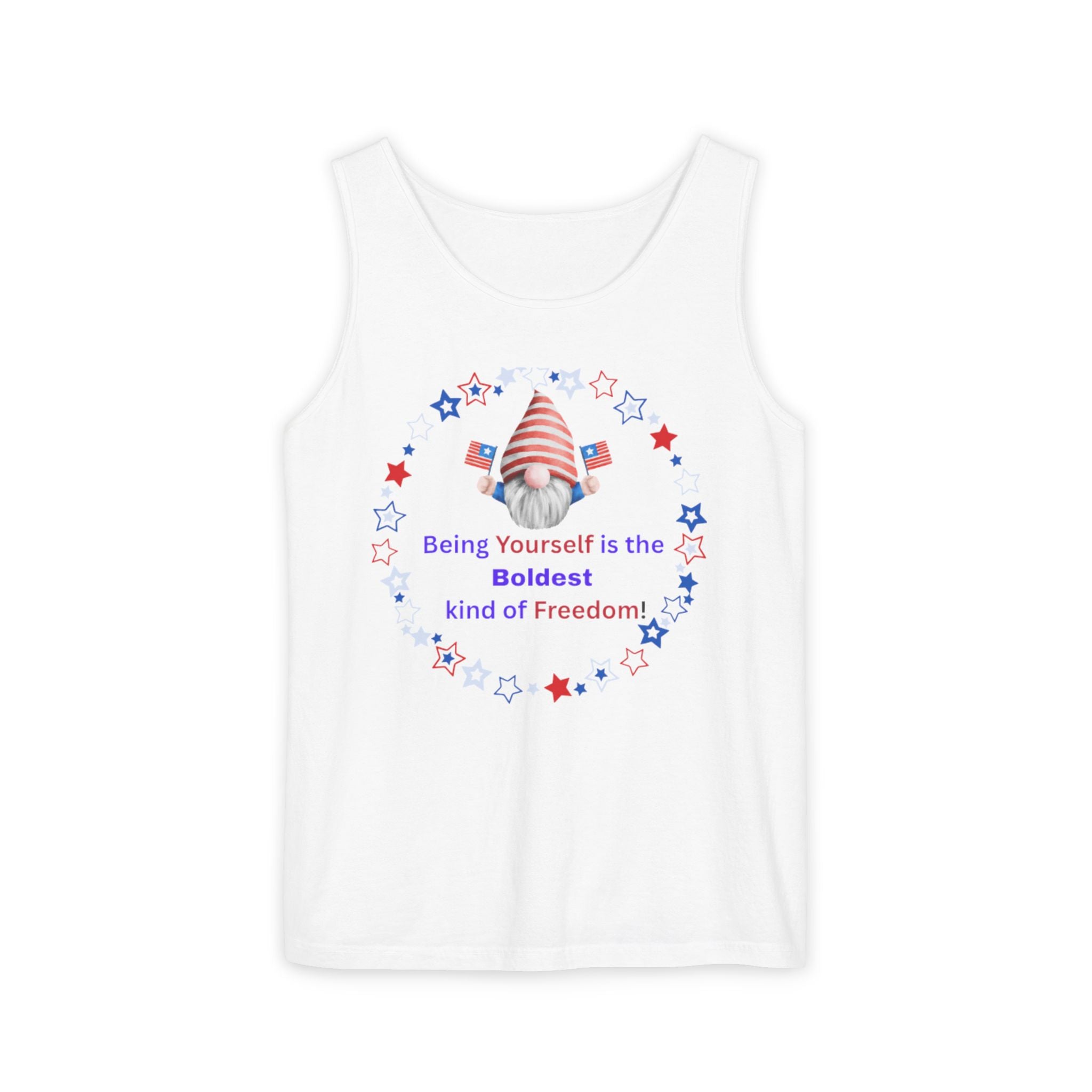 Patriotic ‘Being Yourself is the Boldest Kind of Freedom’ Tank