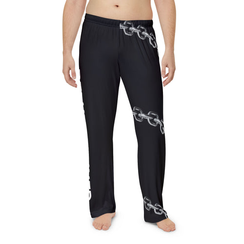 Be Unchained Sleep Pants — Men's Black Chain-Print Pajama Pants