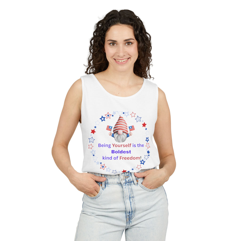 Patriotic ‘Being Yourself is the Boldest Kind of Freedom’ Tank