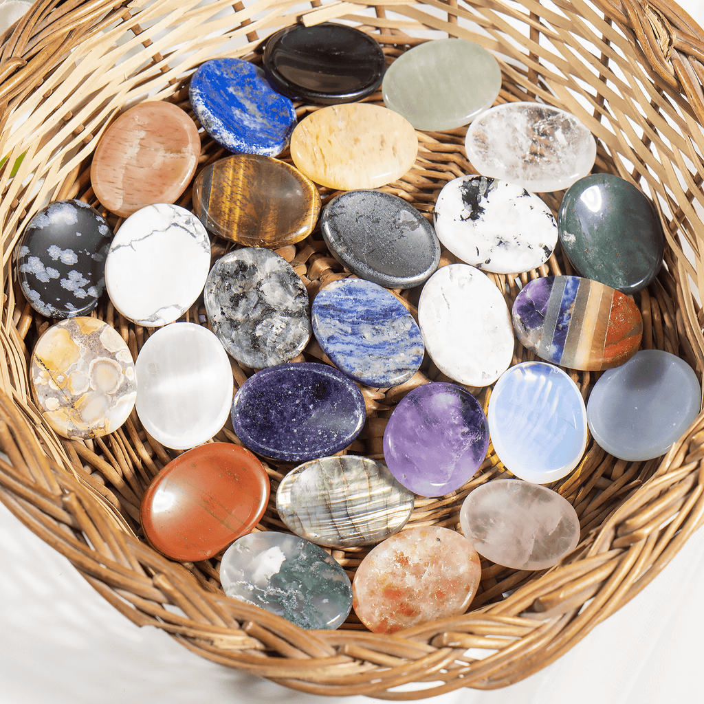 Bulk Worry Stones Pocket Crystals Thumb Stones