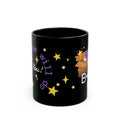 B·U Unboxed Black Mug — Cute Purple Dragon in a Box Coffee Cup (11oz/15oz)