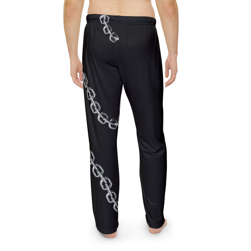 Be Unchained Sleep Pants — Men's Black Chain-Print Pajama Pants