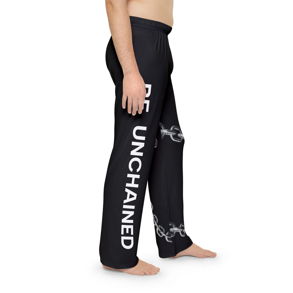 Be Unchained Sleep Pants — Men's Black Chain-Print Pajama Pants