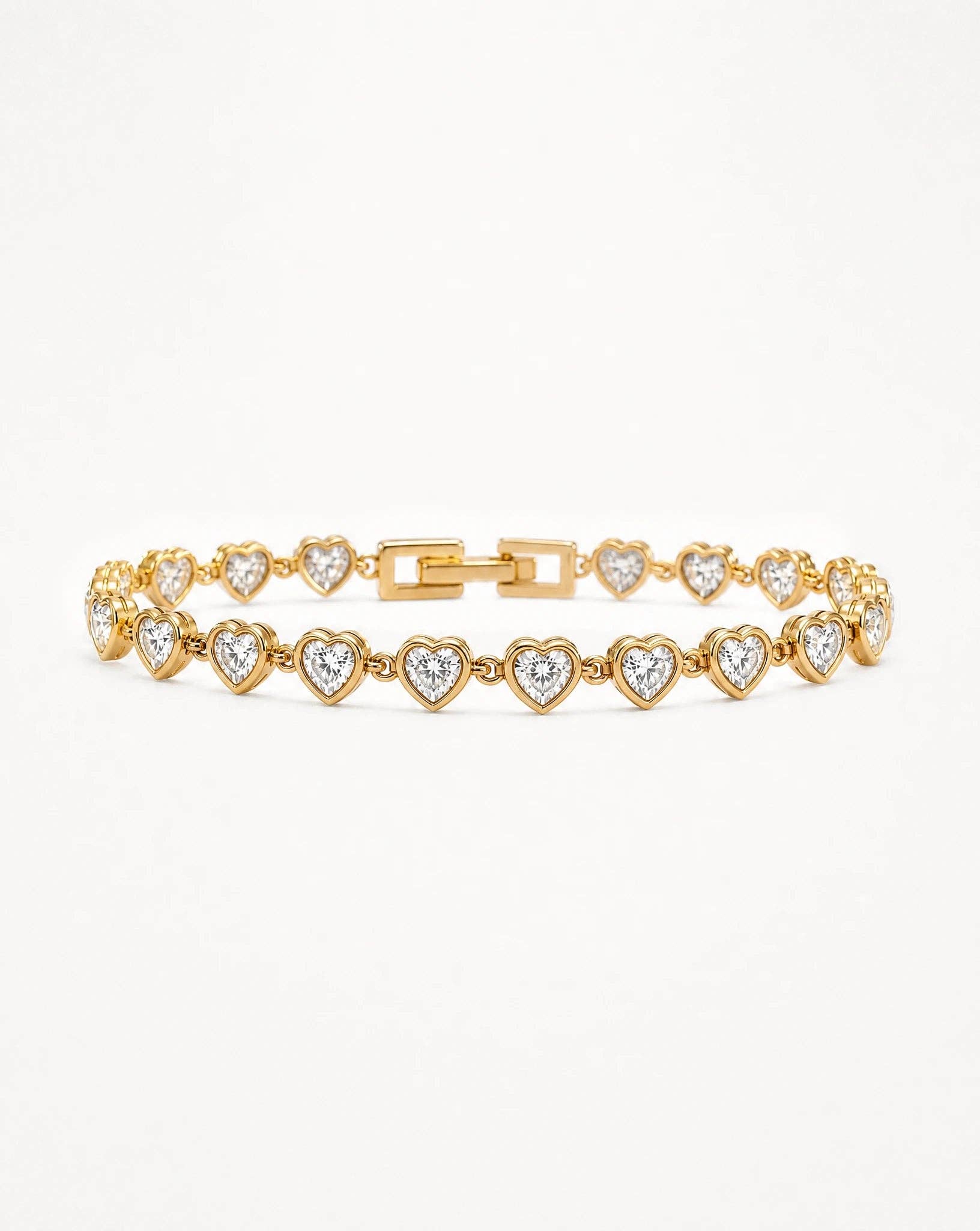 Nicole | Heart Cut Tennis Bracelet | Jewelry | Gift Box 
